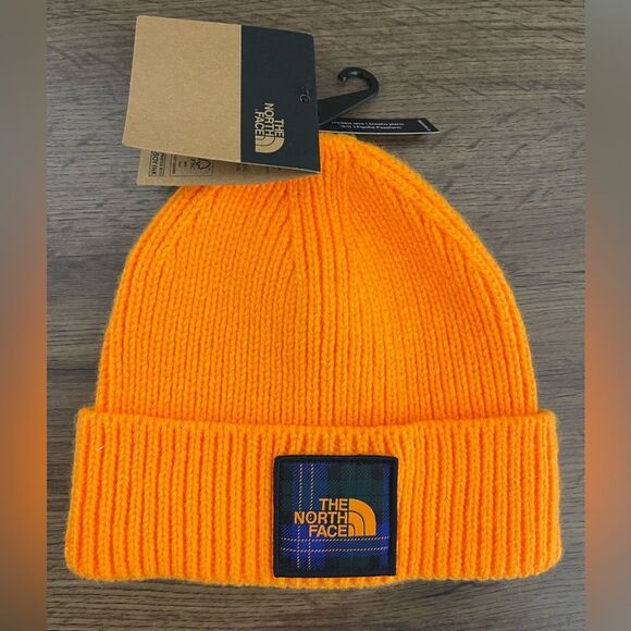The North Face Vibrant Orange Knit Beanie - Picture 1 of 2